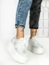 Pantofi Sport Dama cu Platforma 6520 WHITE | MEI