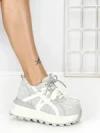 Pantofi Sport Dama din piele naturala 3651 GREY | PANTOFUL