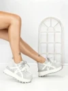 Pantofi Sport Dama din piele naturala 3651 GREY | PANTOFUL