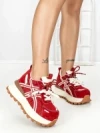 Pantofi Sport Dama din piele naturala 3651 RED | PANTOFUL