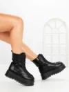 Ghete Dama cu Platforma 3AL77 BLACK | MEI