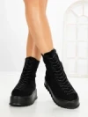 Ghete Dama cu Platforma 3AL77 BLACK | MEI