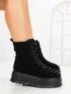 Ghete Dama cu Platforma 3AL77 BLACK | MEI