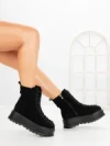 Ghete Dama cu Platforma 3AL77 BLACK | MEI