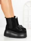 Ghete Dama cu Platforma 56WL10 BLACK | MEI