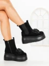 Ghete Dama cu Platforma 56WL10 BLACK | MEI