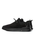 Pantofi Casual Barbati din piele naturala F695 BLACK | ADVANCER