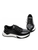 Pantofi Sport Barbati din piele naturala L2412 BLACK | ADVANCER