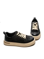 Pantofi Sport Barbati din piele naturala 5967 BLACK | ADVANCER