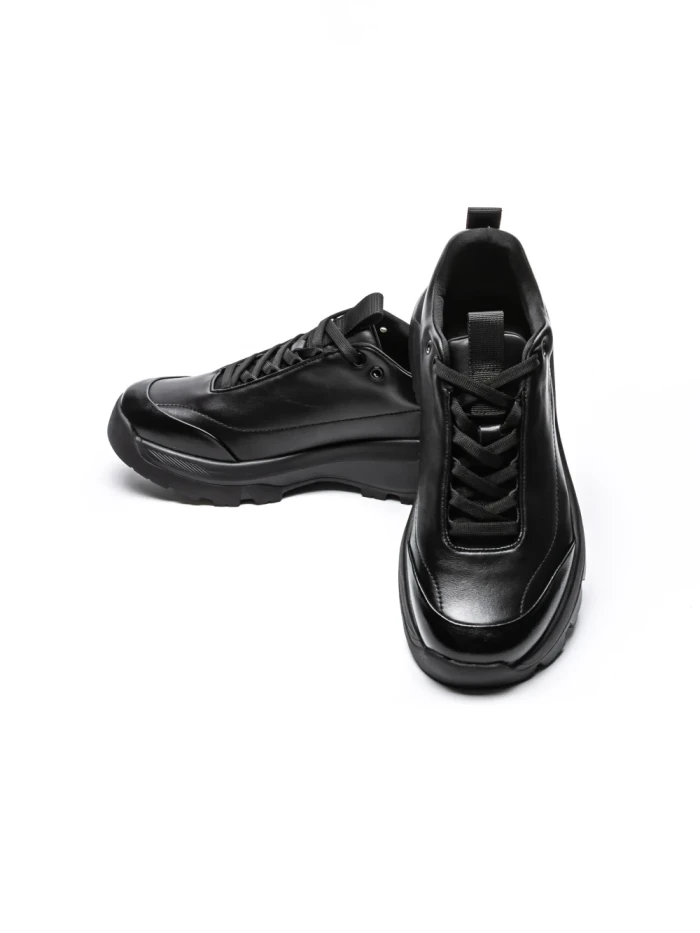 Pantofi Sport Barbati din piele naturala 6700 BLACK | ADVANCER