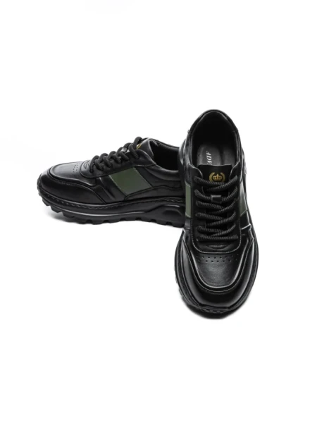 Pantofi Sport Barbati din piele naturala 7Q8805 BLACK | ADVANCER