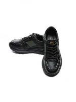 Pantofi Sport Barbati din piele naturala 7Q8805 BLACK | ADVANCER