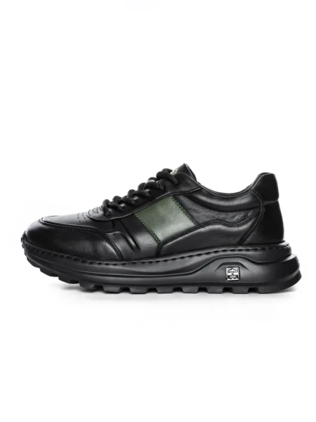 Pantofi Sport Barbati din piele naturala 7Q8805 BLACK | ADVANCER