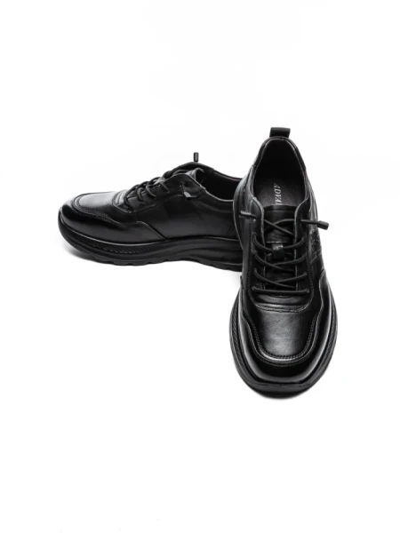 Pantofi Sport Barbati din piele naturala 82080 BLACK | ADVANCER