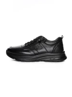 Pantofi Sport Barbati din piele naturala 82080 BLACK | ADVANCER