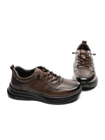 Pantofi Sport Barbati din piele naturala 82080 BROWN | ADVANCER