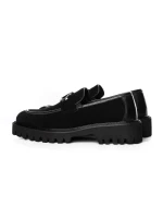 Mocasini Barbati din piele naturala 5NXE69 BLACK | PANTOFUL