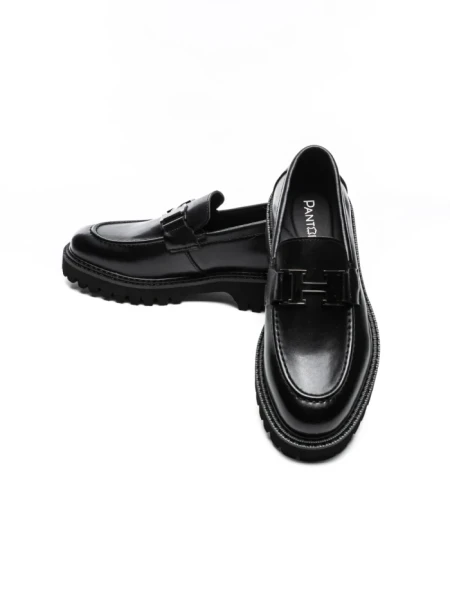 Mocasini Barbati din piele naturala 5NXE65 BLACK | PANTOFUL