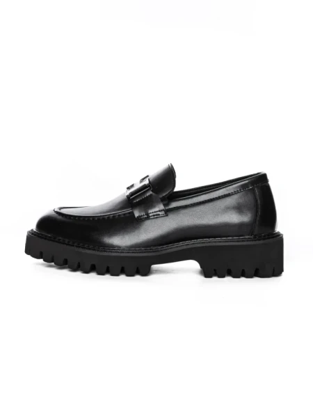Mocasini Barbati din piele naturala 5NXE65 BLACK | PANTOFUL