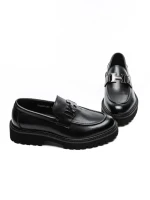 Mocasini Barbati din piele naturala 5NXE65 BLACK | PANTOFUL