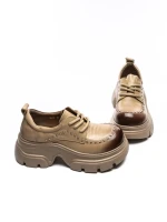 Pantofi Casual Dama din piele naturala 3219 APRICOT | ADVANCER
