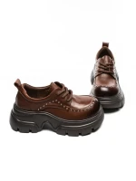 Pantofi Casual Dama din piele naturala 3219 BROWN | ADVANCER