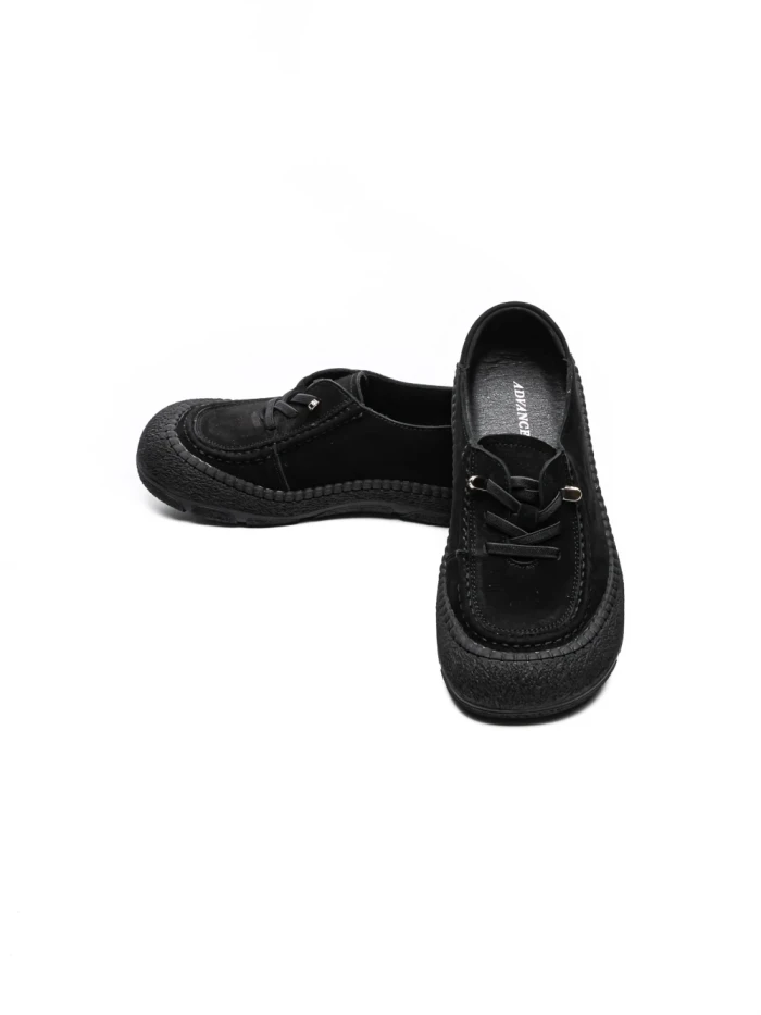 Pantofi Casual Dama din piele naturala 6708 BLACK | ADVANCER