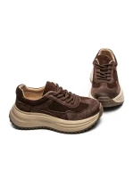 Pantofi Sport Dama din piele naturala 572101 COFFEE | ADVANCER