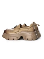 Pantofi Casual Dama din piele naturala 3217 APRICOT | ADVANCER