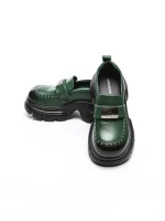 Pantofi Casual Dama din piele naturala 3217 GREEN | ADVANCER