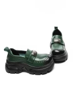 Pantofi Casual Dama din piele naturala 3217 GREEN | ADVANCER