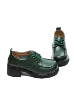 Pantofi Casual Dama din piele naturala 25N89 GREEN | ADVANCER