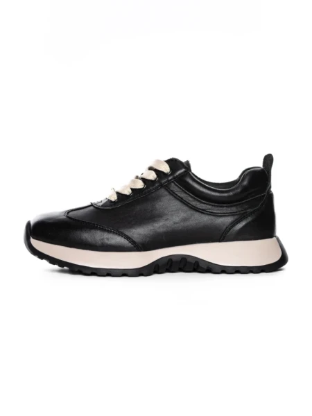 Pantofi Sport Dama din piele naturala 3708-1 BLACK | ADVANCER