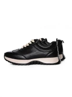 Pantofi Sport Dama din piele naturala 3708-1 BLACK | ADVANCER
