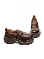Pantofi Casual Dama din piele naturala 10821 BROWN | ADVANCER