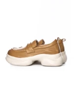 Pantofi Casual Dama din piele naturala 10821 YELLOW | ADVANCER