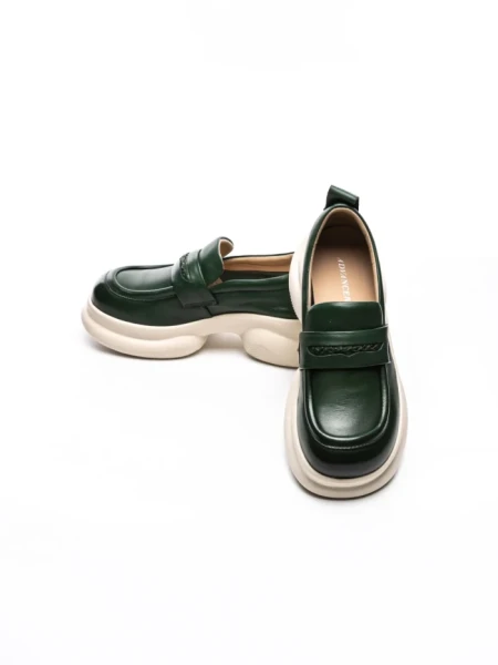 Pantofi Casual Dama din piele naturala 10821 GREEN | ADVANCER