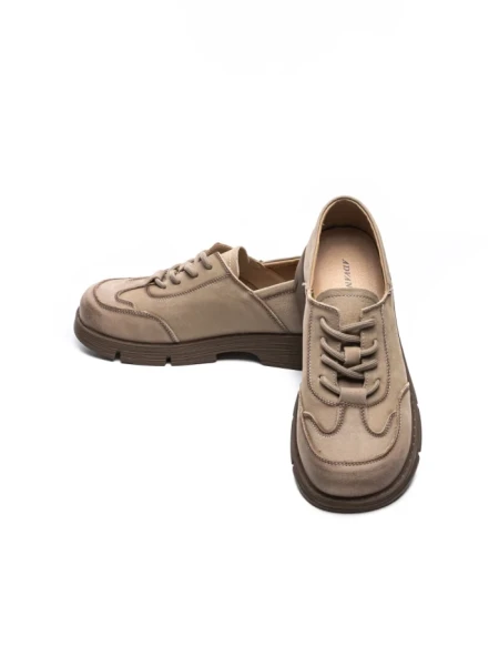 Pantofi Casual Dama din piele naturala 6886 CREAM | ADVANCER