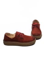 Pantofi Casual Dama din piele naturala 663-1 RED | ADVANCER
