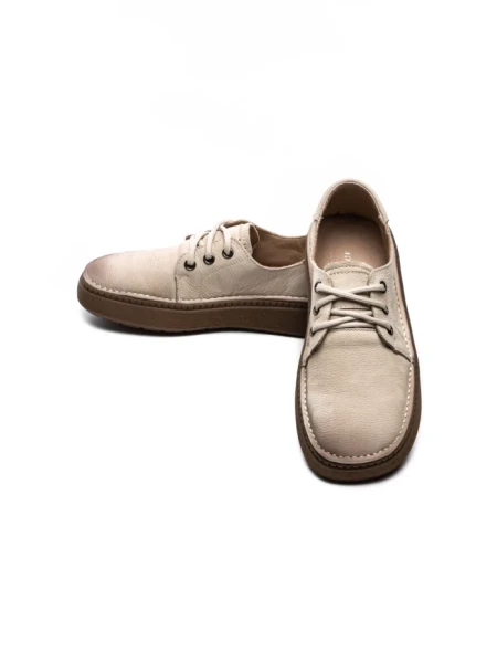 Pantofi Casual Dama din piele naturala 663-1 CREAM | ADVANCER