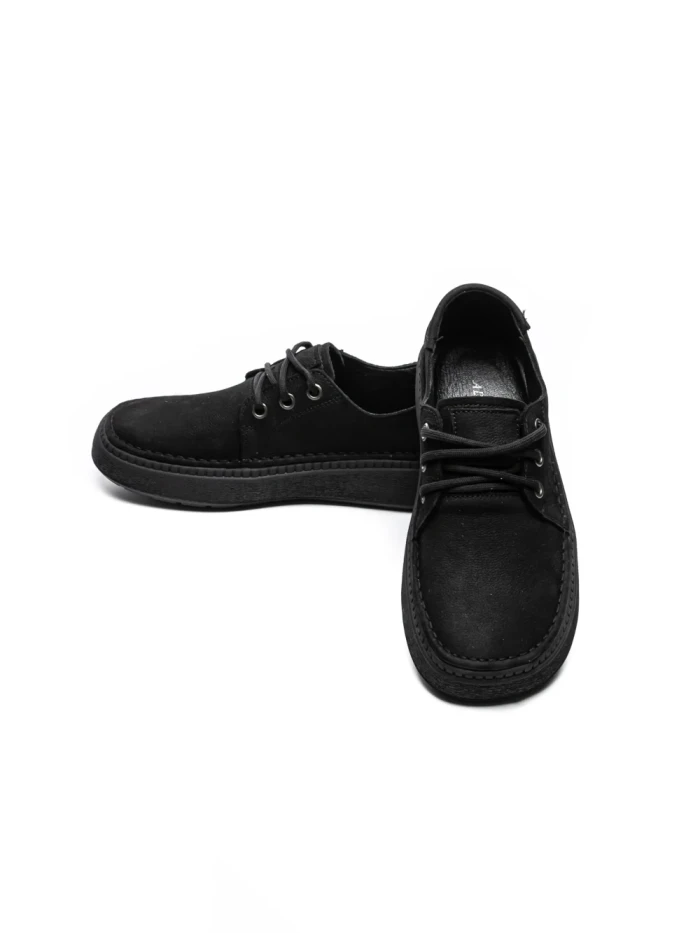 Pantofi Casual Dama din piele naturala 663-1 BLACK | ADVANCER