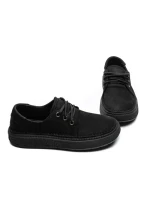 Pantofi Casual Dama din piele naturala 663-1 BLACK | ADVANCER