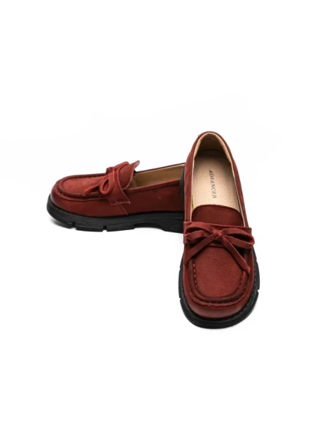 Pantofi Casual Dama din piele naturala 6889 RED | ADVANCER