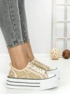 Tenisi Dama 806-4C BEIGE | RED JIN