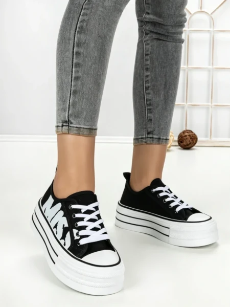 Tenisi Dama 810-4A BLACK-WHITE | RED JIN