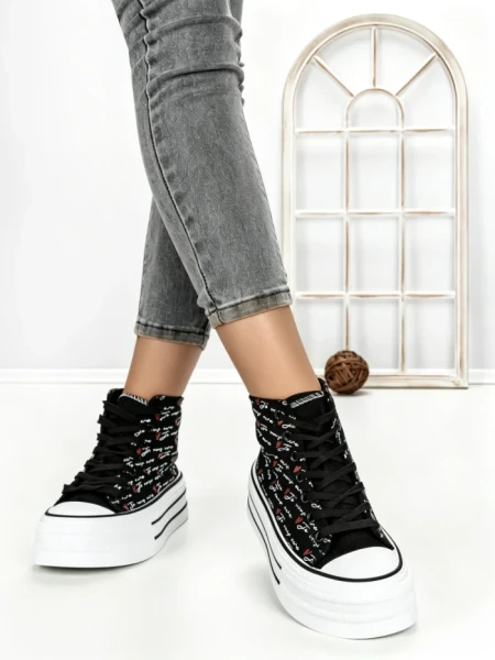 Tenisi Dama 813-4A BLACK | RED JIN