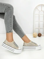 Tenisi Dama 809-4C SILVER | RED JIN