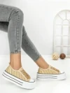 Tenisi Dama 809-4B BEIGE | RED JIN