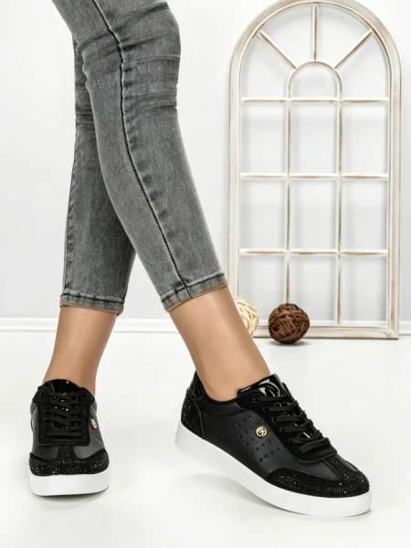 Sneakers Dama 817-4A BLACK | RED JIN