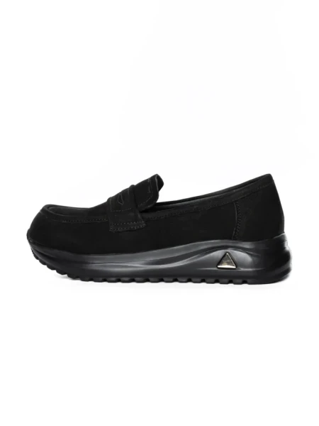 Pantofi Casual Dama din piele naturala 53671 BLACK | ADVANCER